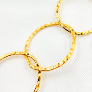 14K Gold-Filled Hammered Round Link Chain